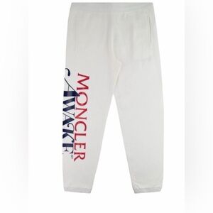 Moncler 1952 Awake White Applied Logo Men's Track Pants